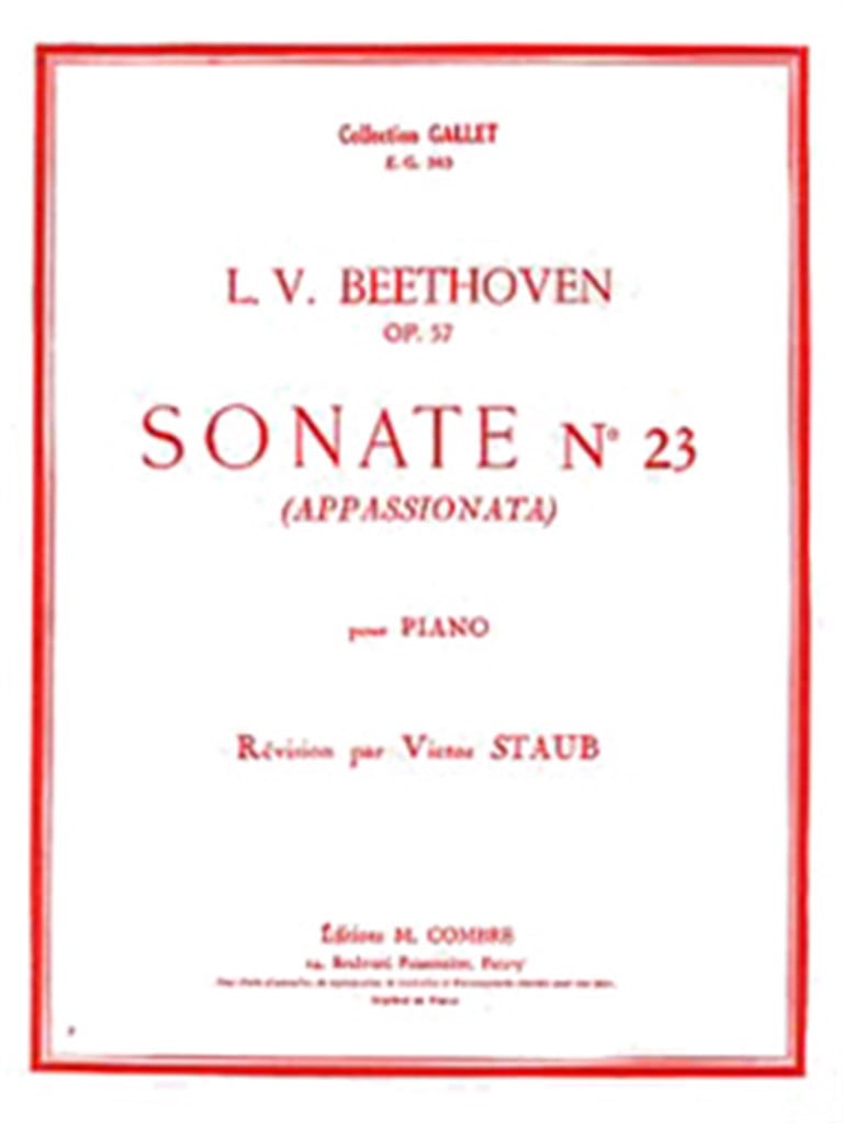 Sonate n°23 Op.57 Appassionata